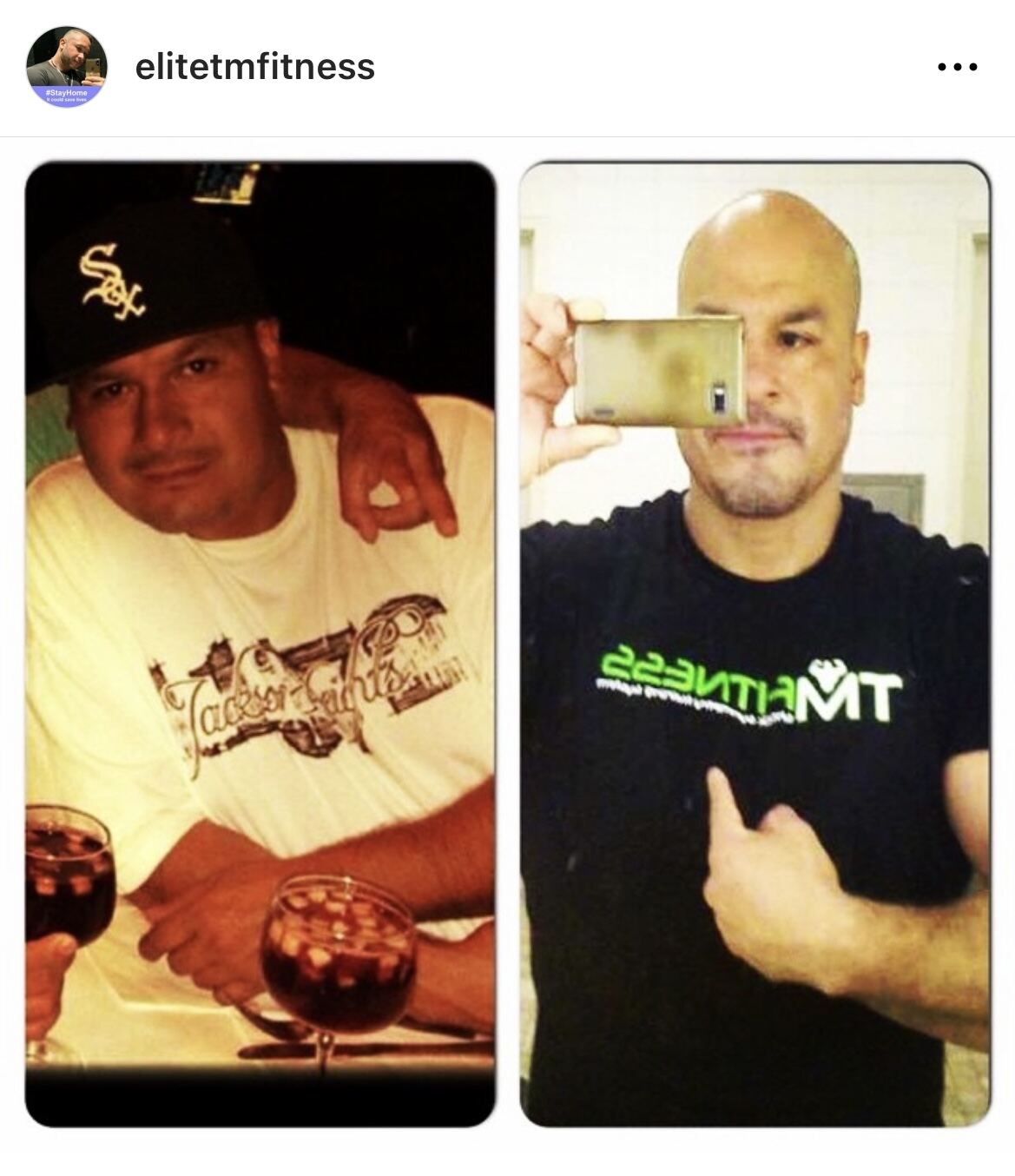Client before and after transformation